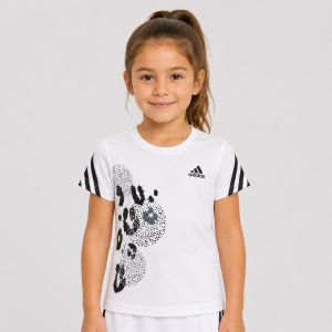 adidas 3-Stripes Graphic Girls' Tennis T-Shirt